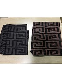 Vestido de manga corta con estampado geométrico para mujer, cuello redondo