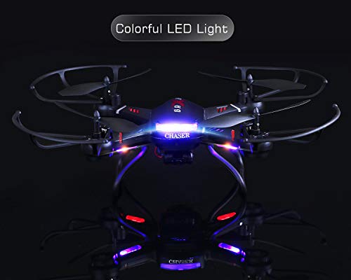 Holy Stone F181C RC Quadcopter Drone with HD Camera RTF 4 Channel 2.4GHz 6-Gyro with Altitude Hold Function,Headless Mode and One Key Return Home, Color Black