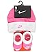 Nike Baby Girls' Infant Hat & Booties - Pink/White, 0-6 Months