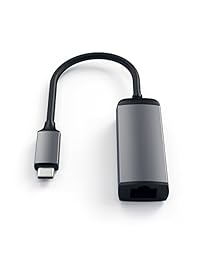Satechi Type C Gigabit Ethernet adaptador de aluminio para MacBook, Chromebook, Samsung Galaxy Y Más Dispositivos USB C, Gris espacial