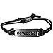 NFL Siskiyou Sports Fan Shop Dallas Cowboys Cord Bracelet Adjustable Black