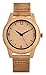 Dovoda Ladies Bamboo Wood Watch Quartz Genuine Calf Leather Brown