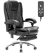 MELLCOM Executive 3D Massage Chair with Lumbar Support High Back, Massage Office Chair for Office...
