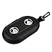 Black Nylon Portable Hard Case Cover Shell with Integrated Speakers (Ideal for iPhones, iPods, Zunes, MP3 Players, Cell Phones)