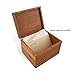 Everything Bamboo Recipe Card Box Featuring ‘Easy Read’ Lid Design – Holds 6” x 4” Recipe Cards