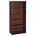 Bush Business Furniture Series C 36W Tall 5 Shelf Bookcase in Hansen Cherry, Large Storage and Display Bookshelf for Home or Professional Office