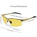 DUCO Night-vision Glasses Polarized Night Driving Men's Shooting Glasses 8177
