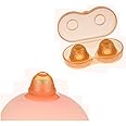 Gajoin Nipple Sucker Corrector for Inverted Puller or Extender Latch Assist Suckers with Dustproof Case for Woman Mother Breast Feeding Breastfeeding Brown Color (1 Pair)
