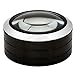 WITHit Lighted Dome Magnifier - Aluminum 3 LED Lighted Reading Magnifier - Black