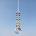Newmerry Crystal Suncatcher 30mm Crystal Prism Ball and Icicle Pendant Chakra Crystal Hanging Light Suncatcher for Window Car Rear View,Pack of 2