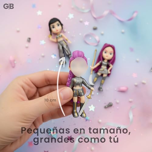 GREEN BRAIN Muñecas guerreras Muñecas guerreras Figuras para niñas Regalos 3 Personajes (Set Disfraz Guerreras)