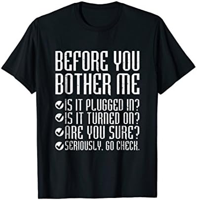 2--Sided Tech Computer Smartphone Questions T Shirt