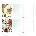 The Best Card Company - 10 Boxed Note Cards with Flowers - Blank Assorted Floral Notecards Bulk (4 x 5.12 Inch) - Watercolor Botanicals M3314