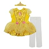 Disney Princess Belle Baby Girls' Costume Tutu Dress, Headband and Tights