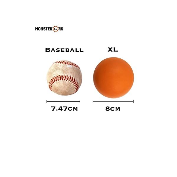 indestructible dog ball orange