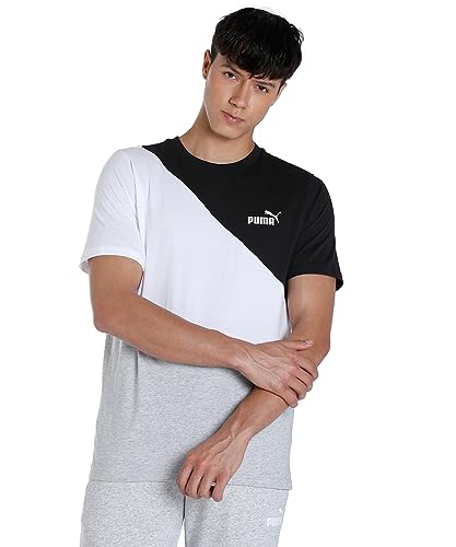 PUMA Power Cat Tee Hellgrau meliert