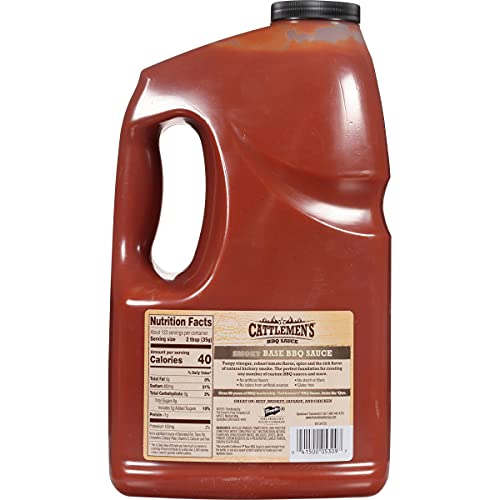 Cattlemen's Smoky Base BBQ Sauce, 1 gal One Gallon Jug of