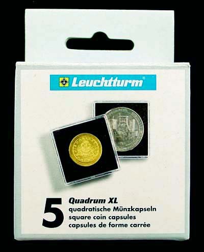 55mm QUADRUM XL Coin Storage - 5 Pack of 55mm Coin Holders