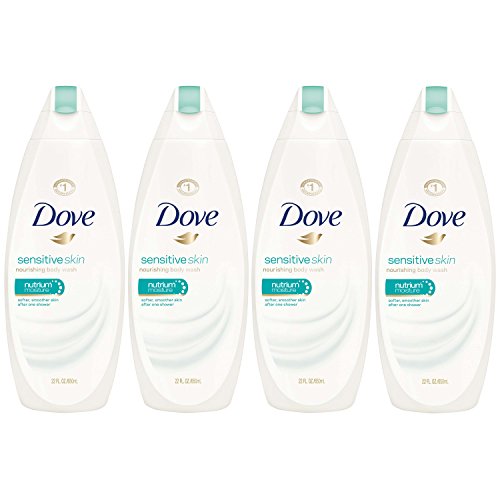 Dove Body Wash, Sensitive Skin 22 oz, Pack of 4
