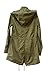 Taiduosheng Women's Army Green Anorak Jacket Lightweight Drawstring Hooded Military Parka Coat M