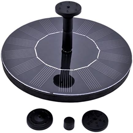 Solar Fountain Pump for Birdbaths or Garden Ponds, Free Standing Solar Powered 1.4W Solar Panel Kit Water Pump