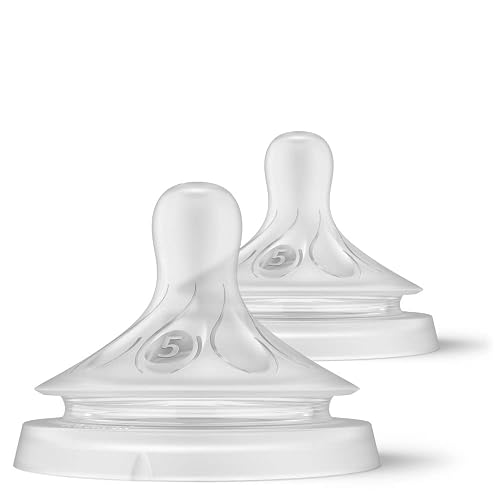 Philips Avent Natural Response Nipples, Extra Fast Flow (Flow 5), 2-pack, SCY965/02