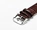 Women's Small Brown Replacement Watch Band with Crocodile Embossed Genuine Leather 12mm