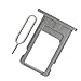 MMOBIEL SIM Card Slot Tray Holder Replacement Compatible with iPhone 6s 2015 - Incl. SIM Pin - Black