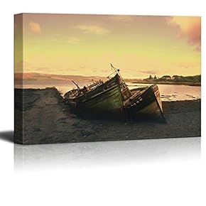 signwin Canvas Wall Art Old Landscape Photography Canvas...