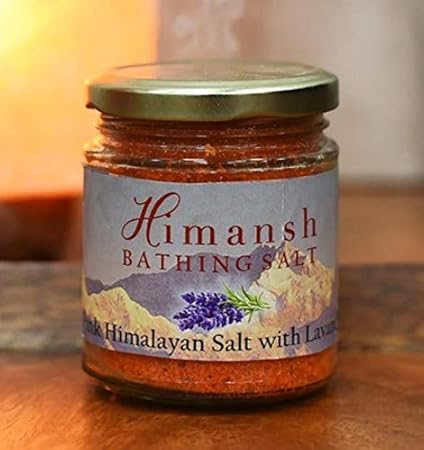The Craft House Lavender Pure Bath Salt For Muscular Relief, Aches and Pain, Anti Aging, Antialergic (Made From Himalayan Pink Rock Salt) (200g)