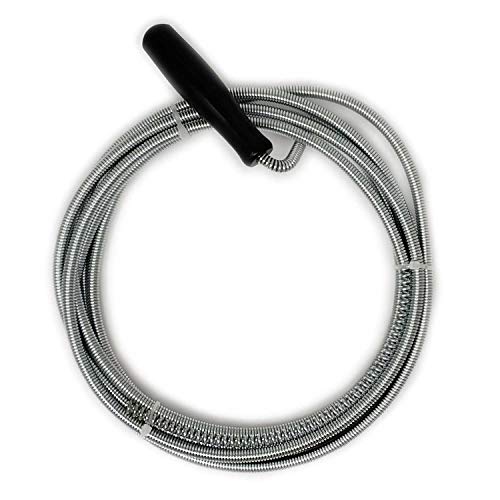 9.8 Ft Spiral Drain Opener Spring Wire Rod Auger Snake Pipe Unclog Sink,Tub, Toilet, Shower, Kitchen, Basins and Pipes