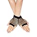 80s Fancy Outfit Costume Accessories Set,Leg Warmers,Fishnet Gloves,Neon Earrings and Bowknot Headband (OneSize, with Bracelet)