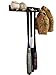 IRON AMERICAN Alpha Series Baseball/Softball Bat Rack Storage Holder for Wall Hanging Bat Hanger - Holds 7 Bats and Hangs on Fence Heavy Duty Steel Dugout Fence Display (Hardware Included)
