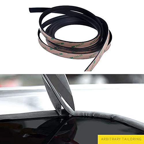 Lannmart 5 Meter Car Window Sealant Rubber Sunroof Triangular Waterproof Sealed Strips Seal Trim for Auto Vehicle Front Rear Windshield - Thumbnail 2