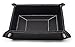 Black Leatherette Mens Valet Tray Catchall and Storage Organizer Gift Boxed