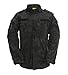 TACVASEN Men Black Python Camouflage Tactical Military Combat Uniform Shirt Jacket Coat for Hunting/Airsoft XL