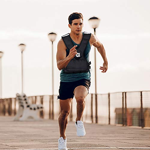 ATIVAFIT-Sport-Weighted-Vest-8-LBS16-LBS-for-Men-Women-Workout-Equipment-Body-Weight-Vest-with-Pocket-Reflective-Stripe-and-Adjustable-Strap-Weighted-Body-Vest-for-Training-Jogging-Cardio