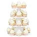 Gifbera White Cupcake Liners Standard Muffin Cups 400-Count, Unbleached Greaseproof Paper, No Smell