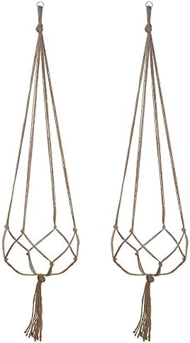 Plant Hanger Flower Pot Indoor Outdoor Hanging Plant Basket 2 Pack 48 Inches for Decorate Beautiful Family