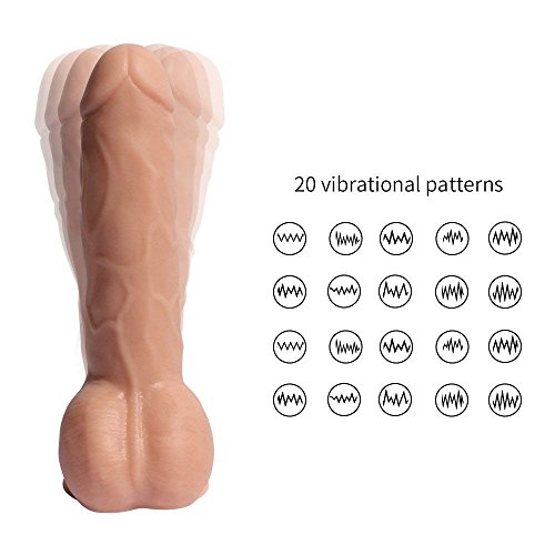 Dildo-Vibratore-19cm-Vibrazione-Massaggiatore-Impermeabile-di-20-Modalita-di-Vibrazione-E-360-Gradi-di-Rotazione