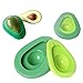 Avocado Saver and Holder Silicone Food Savers Avocado Fresh Keeper Storage Cover, Set of 2,Free Gift Avocado Slicer,Multi purpose avocado meat slice separator, special knife core remover
