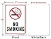 No Smoking Sign,4 Pack No Smoking Metal Reflective Signs - 10 x 7 Inches .040 Rust Free Heavy Duty Aluminum sign - UV Printed With Professional Graphics - Easy To Mount - Indoor & Outdoor use