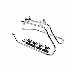 HTTMT SG01-CD Chrome Saddlebag Support Conversion Bracket kit Compatible with Harley Heritage Softail 1984-2013