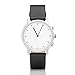 Nevo Hybrid Smartwatch Waterproof Fitness Tracker for Android or IOS Phone,Silver Case, Black Strap