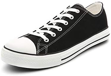 BABAYA Men's Classic Canvas Shoes Casual Low Top Lace Up Fashion Comfortable Walking Sneakers