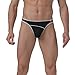 Men's Sexy Thongs Low Rise Underwear Ice Silk Briefs Size M