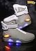 Fun Costumes Back to The Future 2 Adult Light Up Shoes Universal Studios Officially Licensed Size 6 Grey
