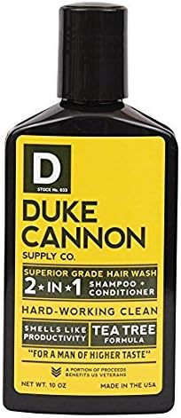 Duke Cannon 2 In 1 Hair Wash, Tea Tree Formula, 10 oz by Duke Cannon