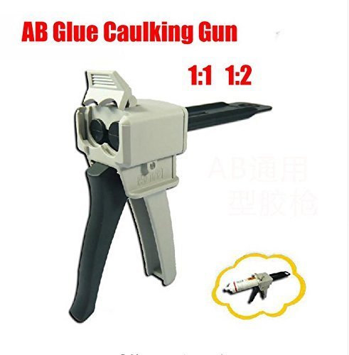 JIAWANSHUN 50ML 1:1, 1:2 mix dual AB glue gun Caulking Gun AB Glue Tools