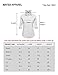 MAYSIX APPAREL Womens 3/4 Sleeve Stretchy Button Down Collar Office Formal Shirt Blouse White XL